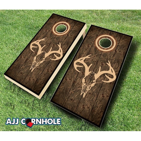 Mkf Collection By Mia K. Farrow Camo Skull Ebony Theme Cornhole Set with Bags - 8 x 24 x 48 in. 107-CamoSkull